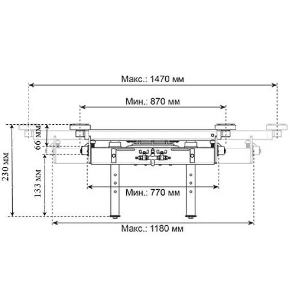 Траверса пневматическая усиленная TPU-420 AIRKRAFT (4,2т)
